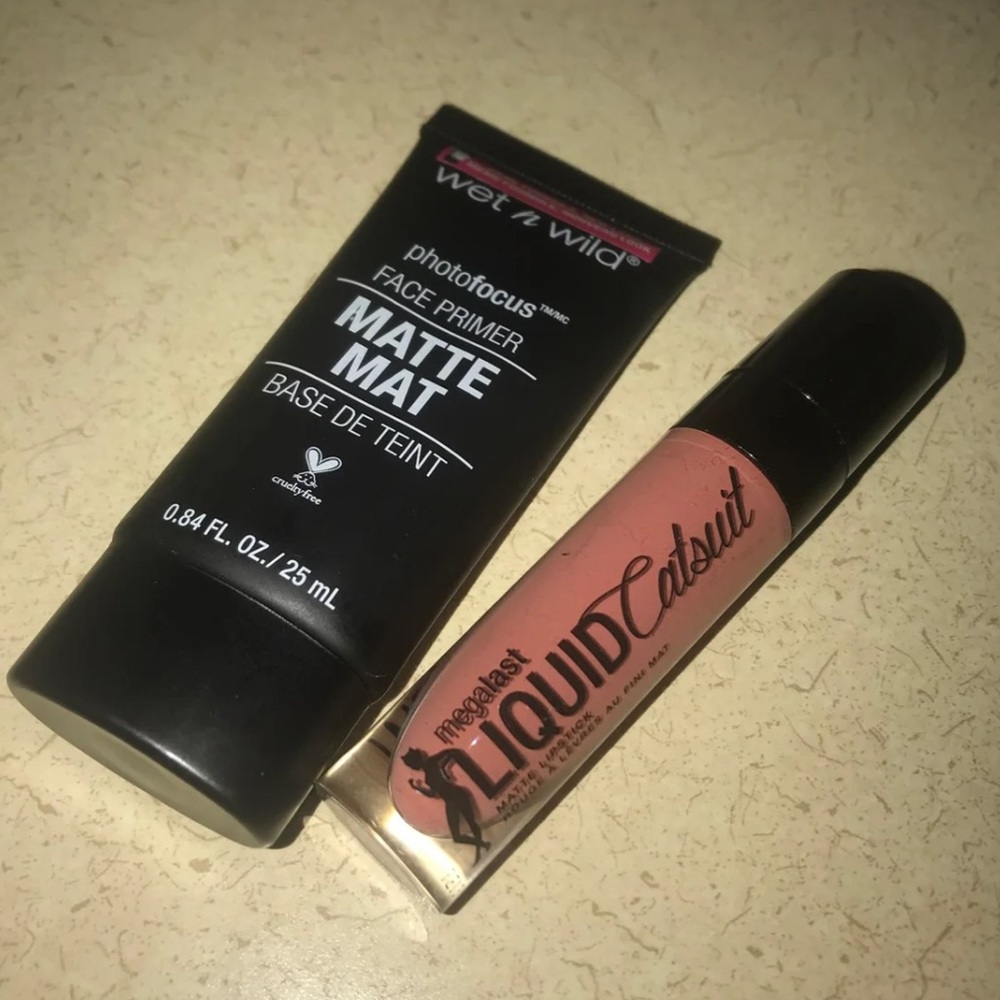 Wet n wild Primer & Liquid Lipstick